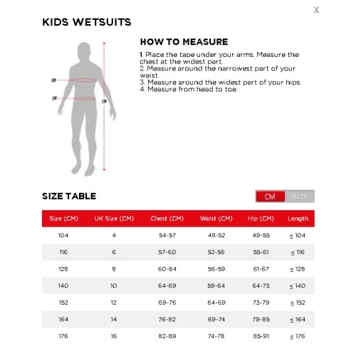 Jobe Boston 3/2mm Wetsuit Kids Blue - Image 2